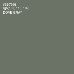 #6B7366 - Dove Gray Color Image